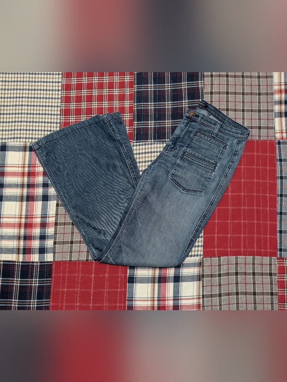 7 For All Mankind Wide Leg Flare Jeans 29" X 32"